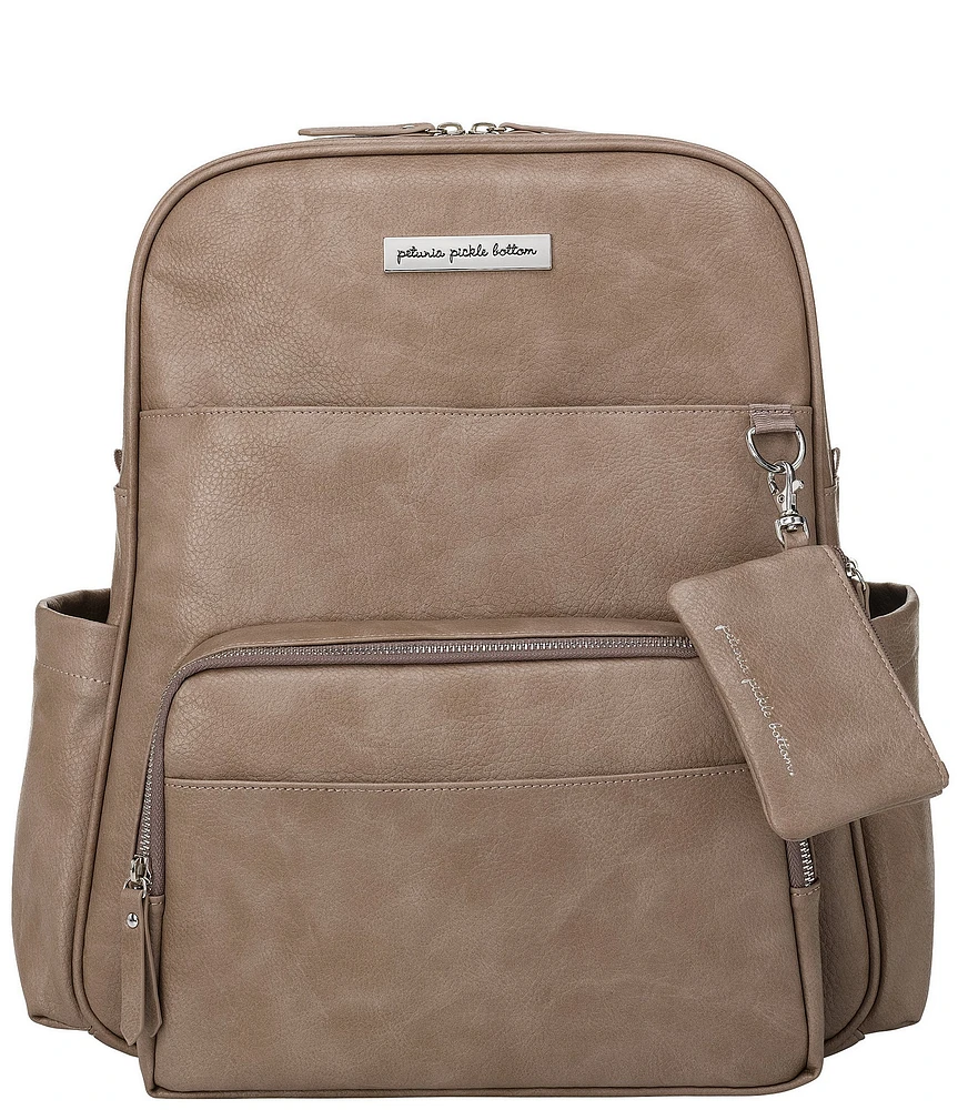 Petunia Pickle Bottom Sync Backpack Leather Diaper Bag