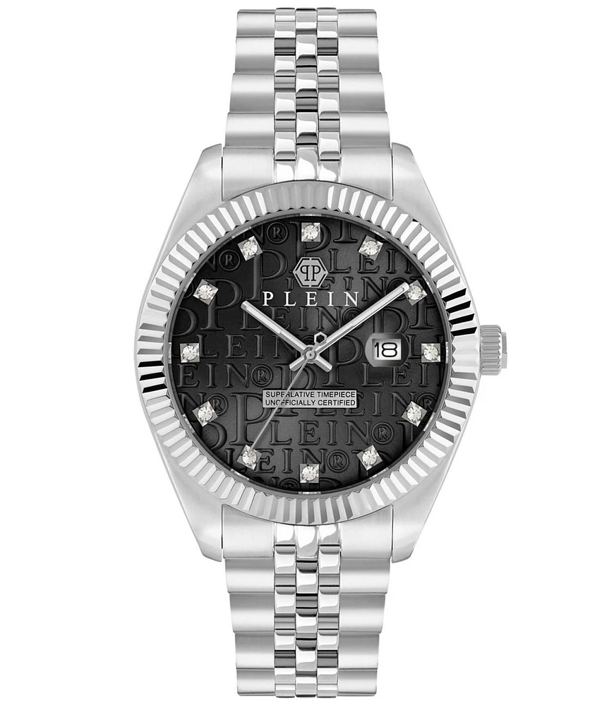 Philipp Plein Men's Date Superlative Mechanical Automatic Stainless Steel Bracelet Watch