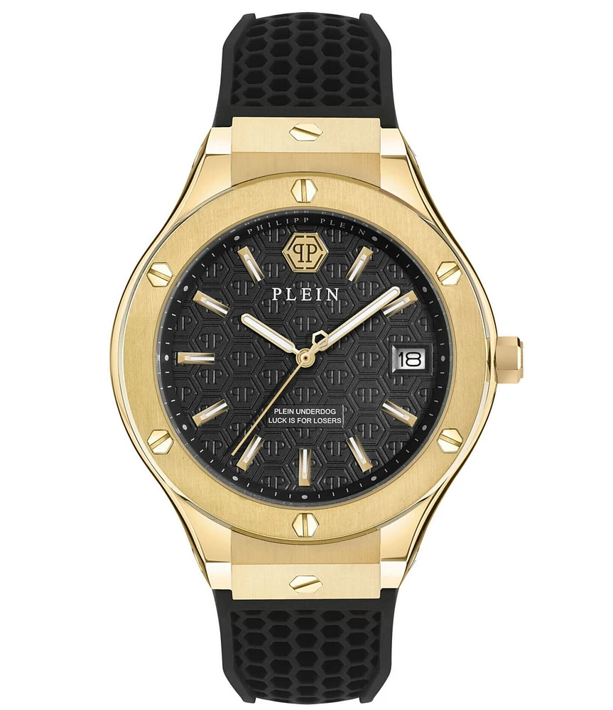 Philipp Plein Men's Plein Underdog Mechanical Automatic Silicone Strap Watch