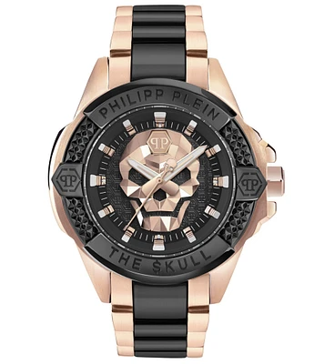 Philipp Plein Men's The Kull Analog Two Tone Stainless Steel Bracelet Watch