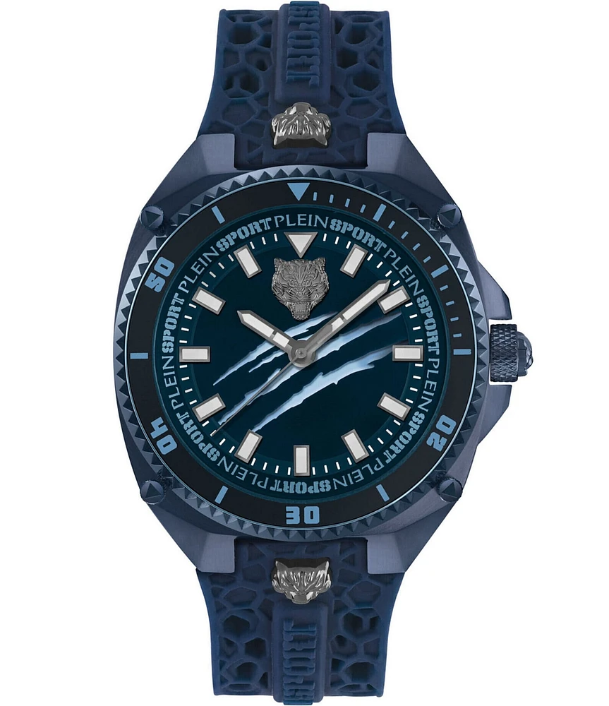 Philipp Plein Men's Thunder Force Analog Metal Silicone Strap Watch