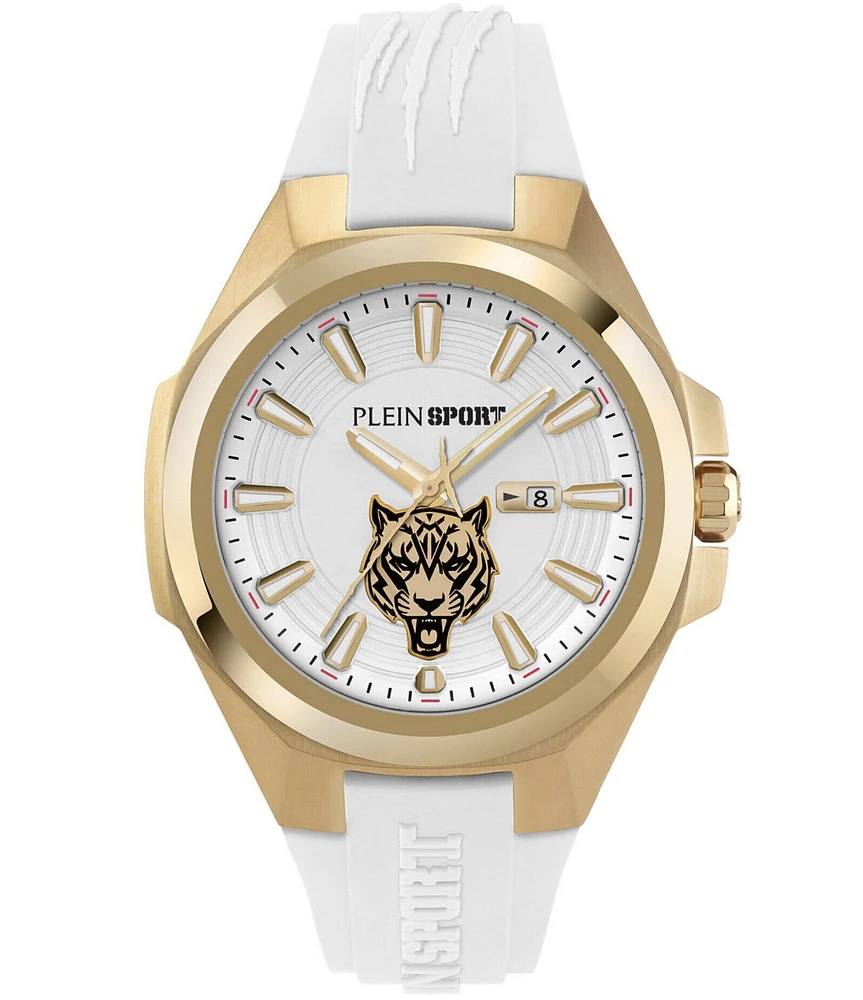 Philipp Plein Men's Tigermaster Automatic Silicone Strap Watch