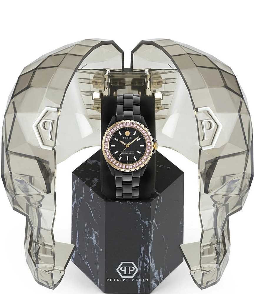 Philipp Plein Women's Heaven Analog Black Ceramic Bracelet Watch