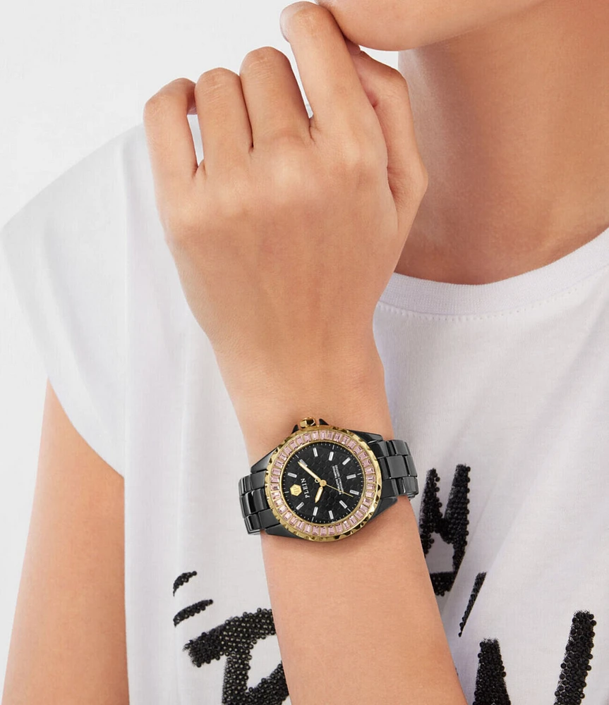 Philipp Plein Women's Heaven Analog Black Ceramic Bracelet Watch