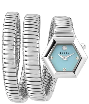 Philipp Plein Women's Snake Hexagon Analog Bracelet Watch