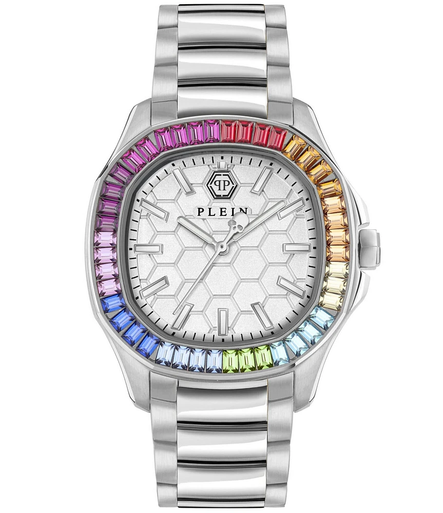 Philipp Plein Women's The Pectre Lady Crystal Analog Stainless Steel Bracelet Watch