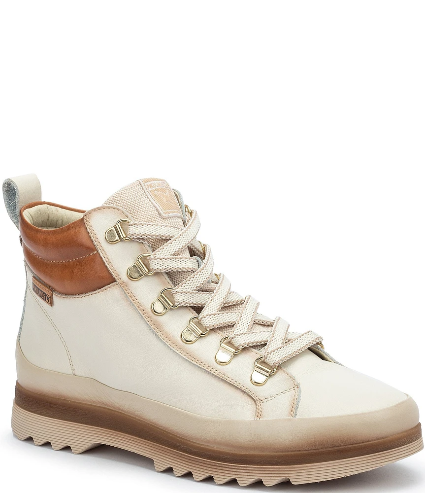 Pikolinos Vigo W3W Leather Lug Sole Booties