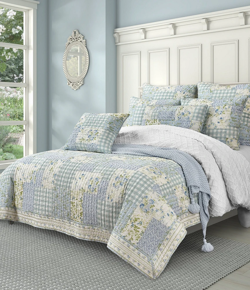 Piper & Wright Karalena Pieced Floral Patchwork Cotton Quilt