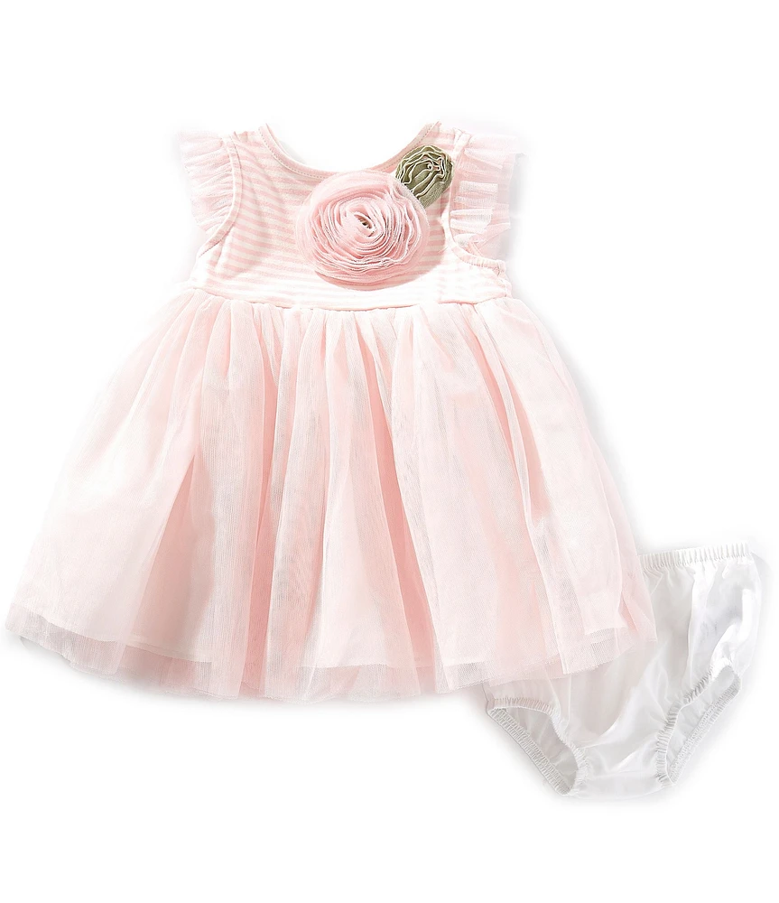 Pippa & Julie Baby Girls Iona Flutter Sleeve Tutu Dress