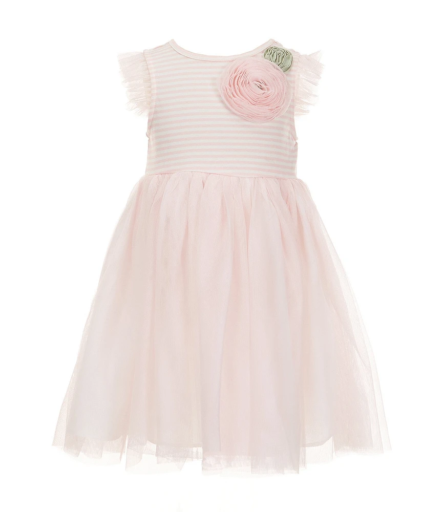 Pippa & Julie Little Girls Iona Flutter Sleeve Tutu Dress