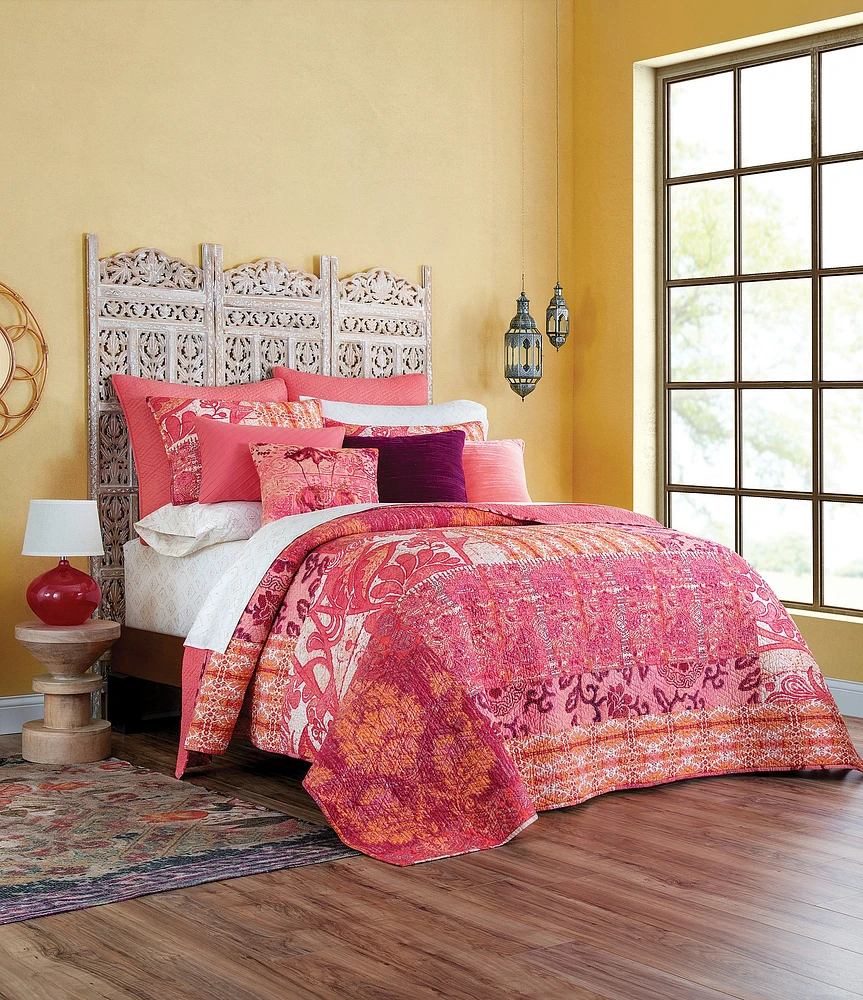 Poetic Wanderlust Tracy Porter Pink Patterned Verity Cotton Quilt