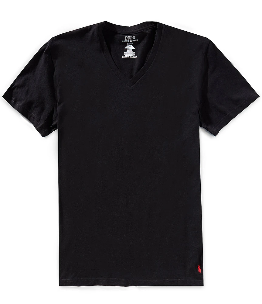 Polo Ralph Lauren Assorted Solid V-Neck Undershirts 5-Pack