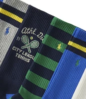 Polo Ralph Lauren Athletic Club Bear Crew Socks 6-Pack