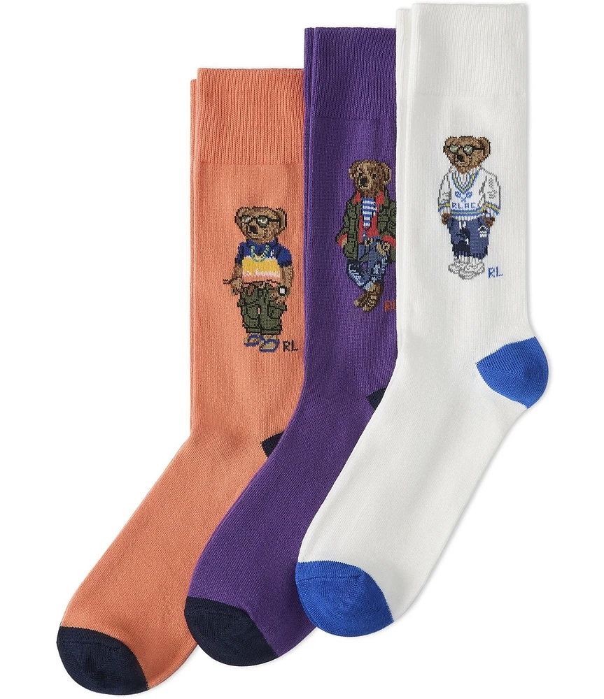 Polo Ralph Lauren Bears 3-Pack Trouser Socks