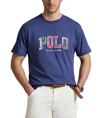 Polo Ralph Lauren Big & Tall Classic Fit Madras-Logo Jersey Short Sleeve T-Shirt