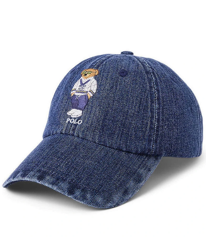 Polo Ralph Lauren Big & Tall Polo Bear Denim Baseball Cap