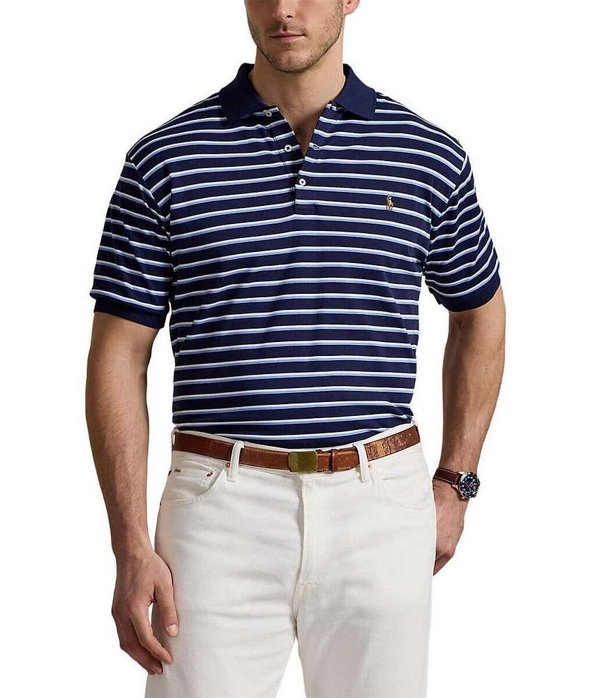 Polo Ralph Lauren Big & Tall Stripe Soft Cotton Short Sleeve Polo Shirt