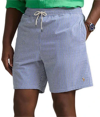 Polo Ralph Lauren Big & Tall Traveler Seersucker Stripe 6.5#double; Inseam and 7.5#double; Inseam Swim Trunks