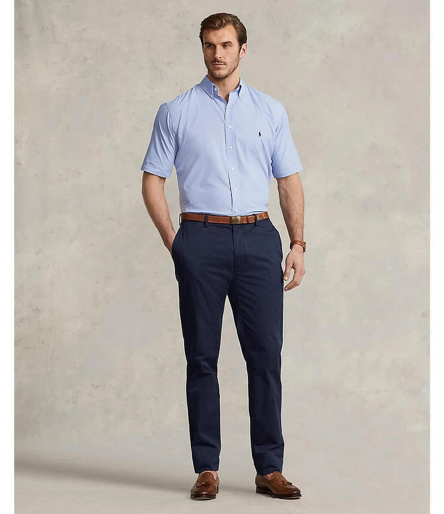 Polo Ralph Lauren Big & Tall Twill Performance Stretch Short-Sleeve Woven Shirt