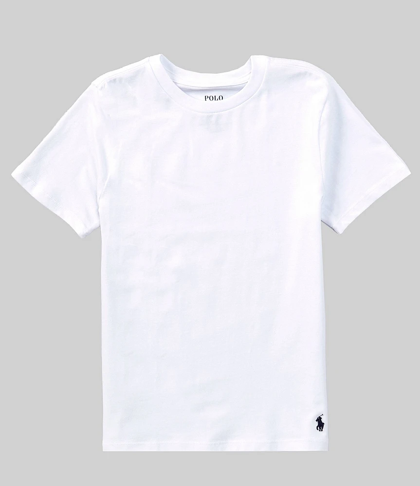 Polo Ralph Lauren Big Boys Short Sleeve Cotton Crew Undershirts 5-Pack