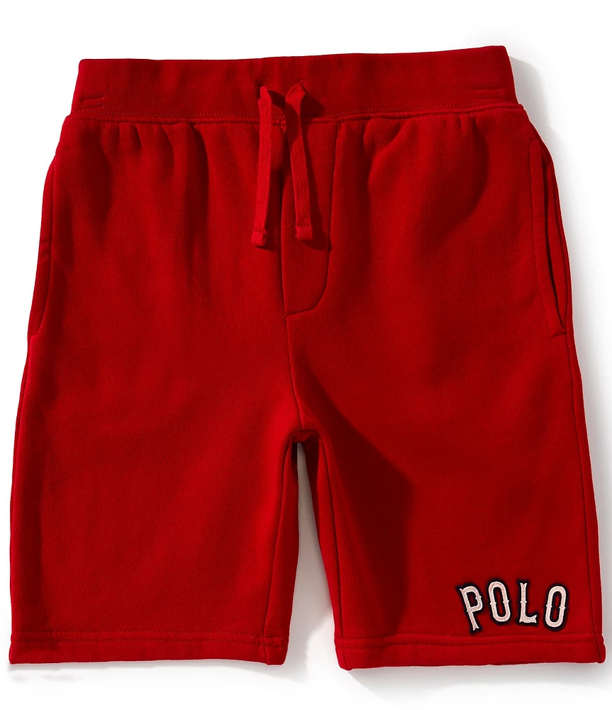 Polo Ralph Lauren Big Boys Baseball-Inspired-Appliqued Fleece Shorts