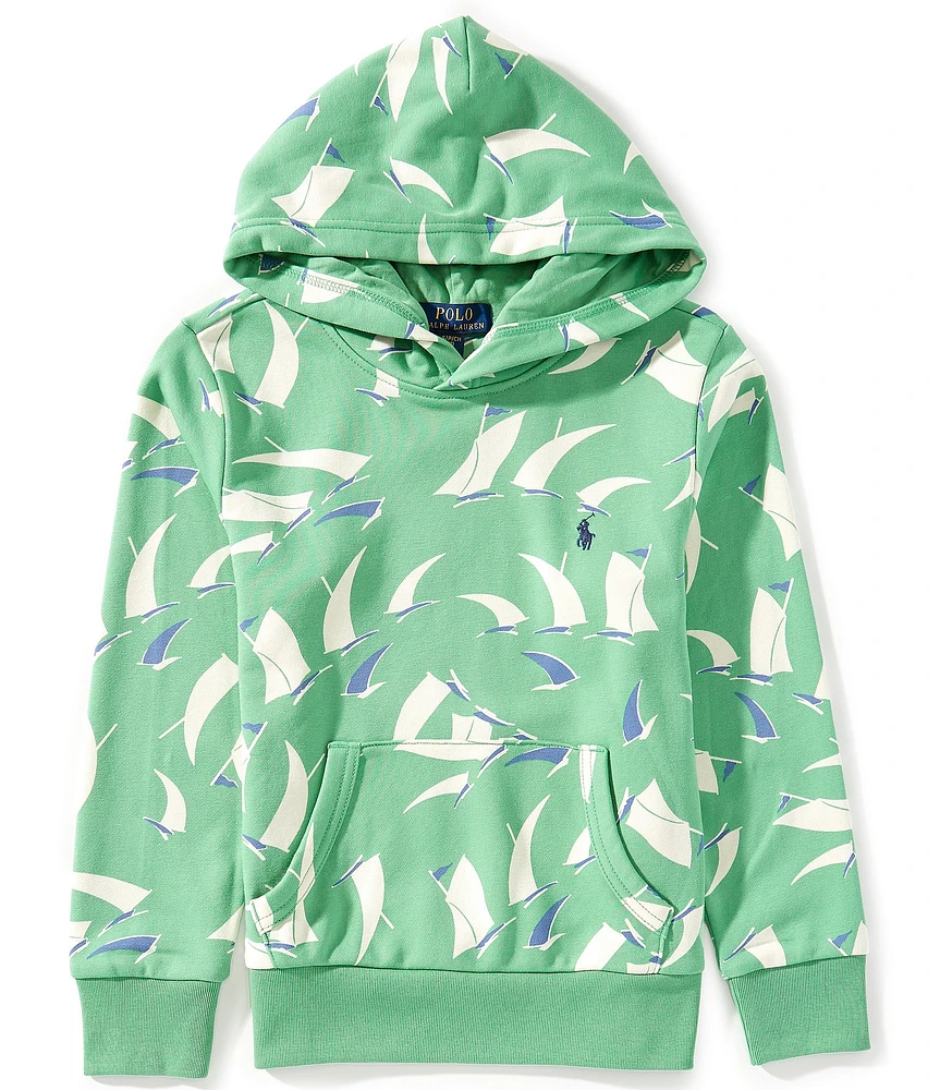 Polo Ralph Lauren Big Boys Long-Sleeve Sailboat-Print French Terry Hoodie