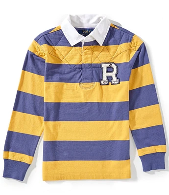 Polo Ralph Lauren Big Boys Long-Sleeve Striped Jersey Rugby Shirt