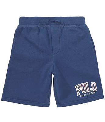Polo Ralph Lauren Big Boys Madras-Logo Fleece Shorts