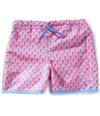 Polo Ralph Lauren Big Boys Pineapple-Print Swim Trunks