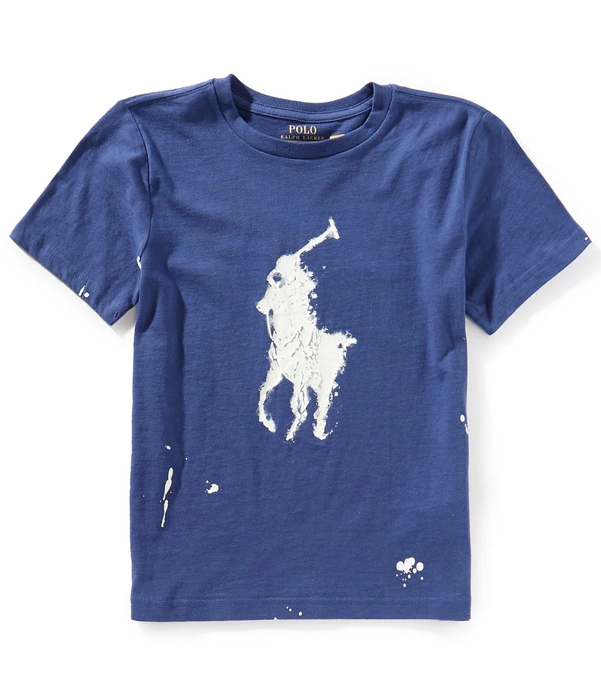 Polo Ralph Lauren Big Boys 8-20 Short-Sleeve Big Pony Paint-Splatter-Print T-Shirt