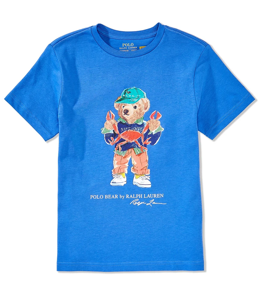 Polo Ralph Lauren Big Boys 8-20 Short Sleeve Crab Polo Bear Graphic Jersey T-Shirt