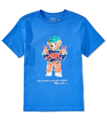 Polo Ralph Lauren Big Boys 8-20 Short Sleeve Crab Polo Bear Graphic Jersey T-Shirt