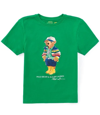 Polo Ralph Lauren Big Boys 8-20 Short Sleeve Polo Bear Jersey T-Shirt