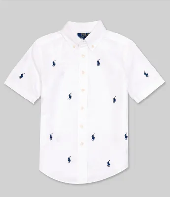 Polo Ralph Lauren Big Boys 8-20 Short Sleeve Polo Pony Oxford Shirt
