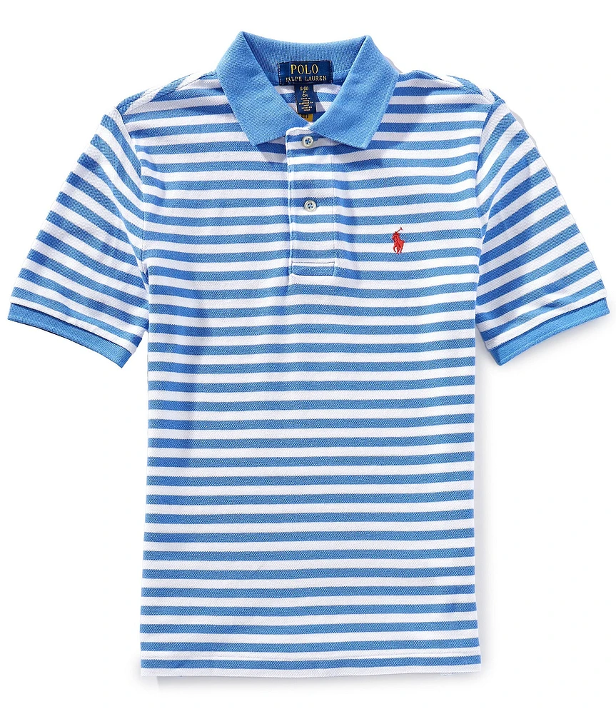 Polo Ralph Lauren Big Boys - Short-Sleeve Striped Mesh Polo Shirt