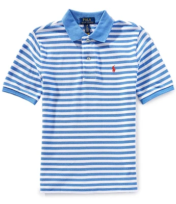 Polo Ralph Lauren Big Boys 8-20 Short-Sleeve Striped Mesh Polo Shirt