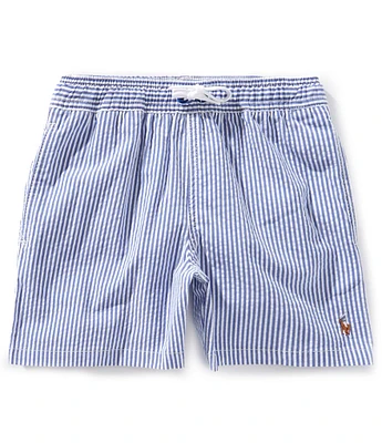 Polo Ralph Lauren Big Boys Traveler Seersucker Swim Trunks