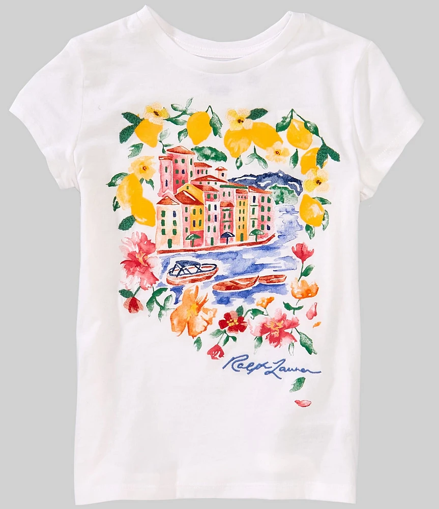 Polo Ralph Lauren Big Girls Short Sleeve Graphic T-Shirt