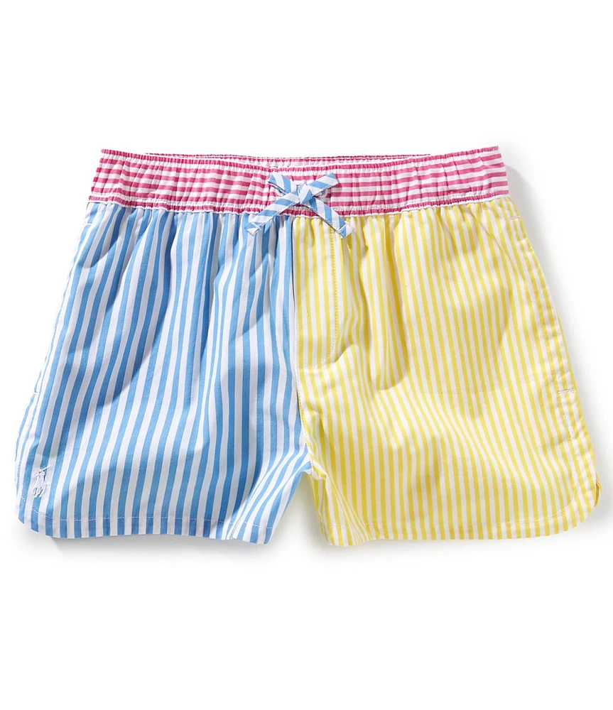 Polo Ralph Lauren Big Girls Striped Poplin Fun Shorts