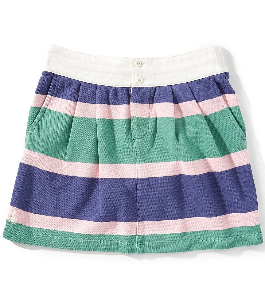 Polo Ralph Lauren Big Girls Striped Terry Rugby Skirt