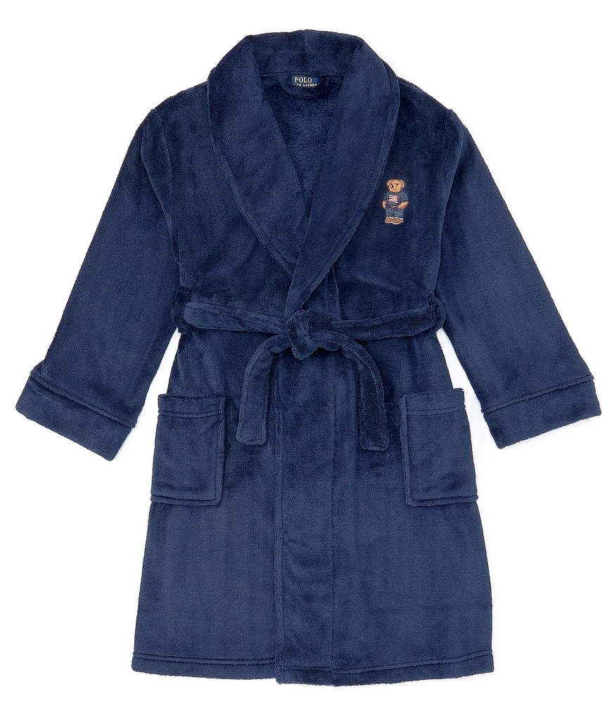 Polo Ralph Lauren Big Kids Polo Bear Patch Terry Robe