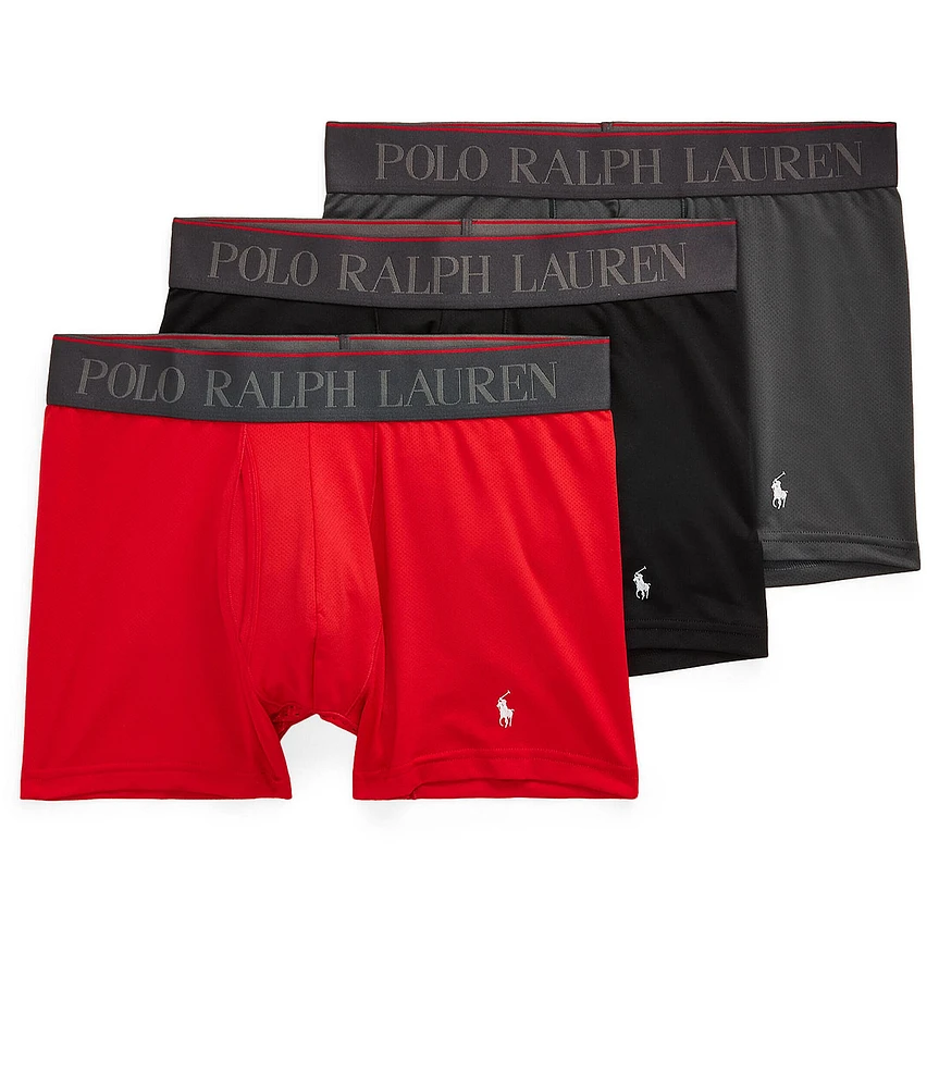 Polo Ralph Lauren Solid Boxer Briefs 3-Pack