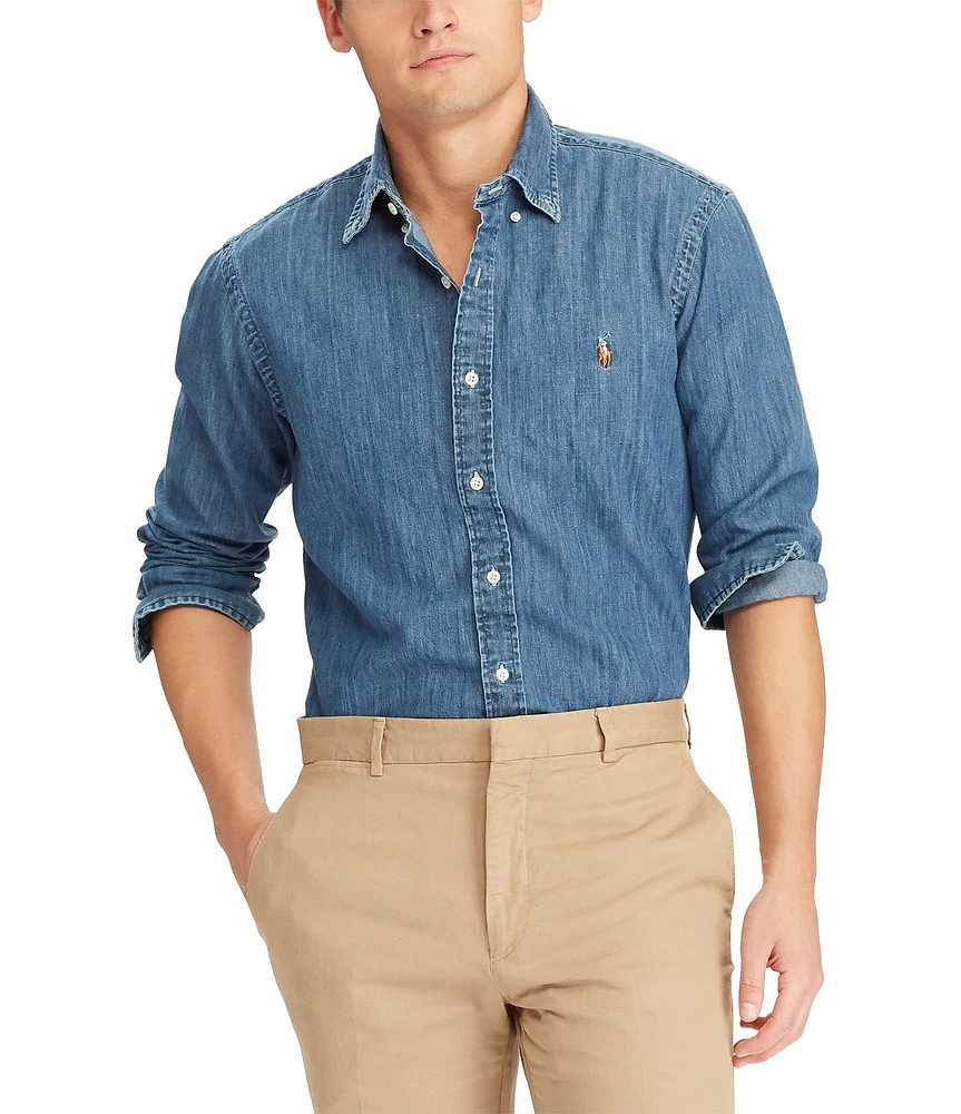 Polo Ralph Lauren Classic Fit Solid Denim Shirt