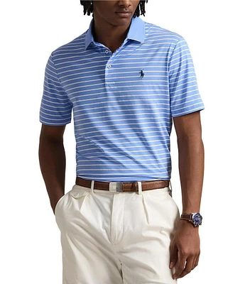 Polo Ralph Lauren Classic Fit Striped Performance Stretch Short Sleeve Polo Shirt