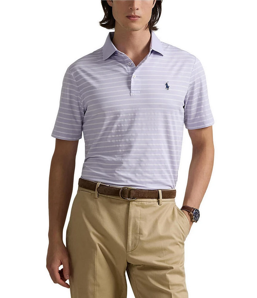 Polo Ralph Lauren Classic Fit Striped Performance Stretch Short Sleeve Polo Shirt