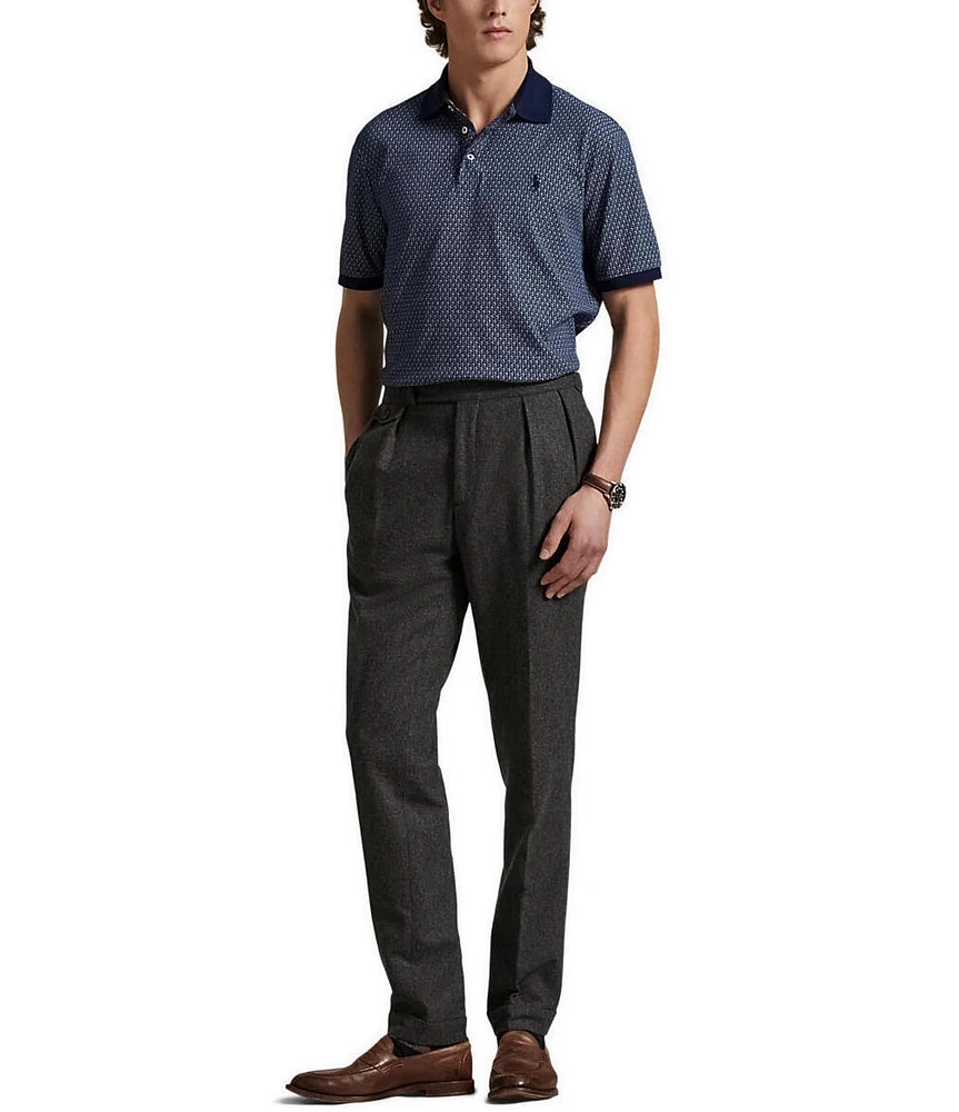 Polo Ralph Lauren Classic Fit Stretch Mesh Mallet Print Short Sleeve Polo Shirt