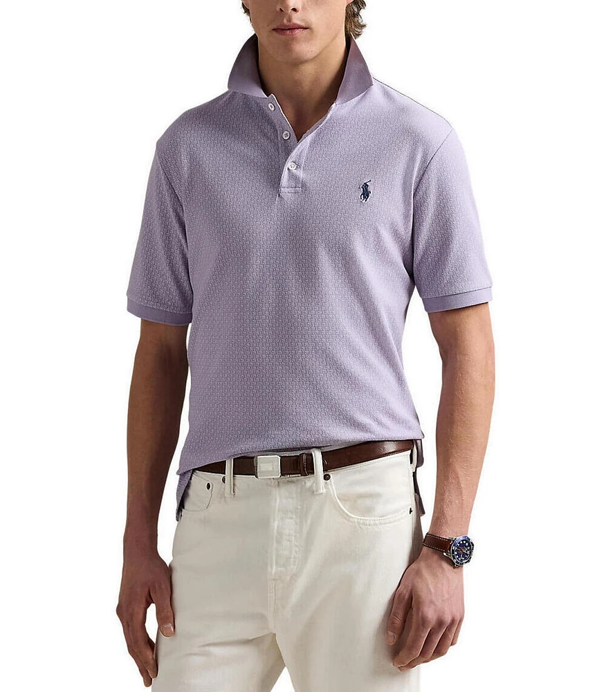 Polo Ralph Lauren Classic Fit Stretch Mesh Mallet Print Short Sleeve Polo Shirt