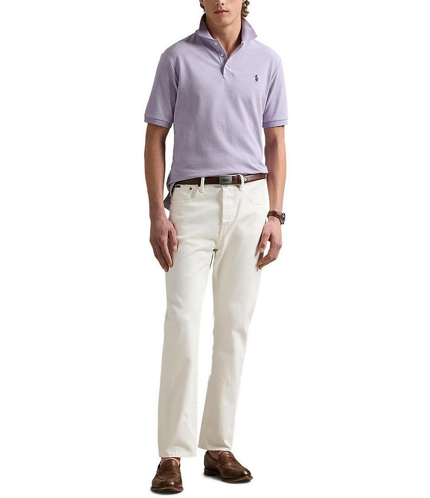 Polo Ralph Lauren Classic Fit Stretch Mesh Mallet Print Short Sleeve Polo Shirt