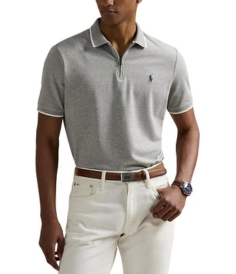 Polo Ralph Lauren Classic Fit Stretch Mesh Zip Short Sleeve Polo Shirt