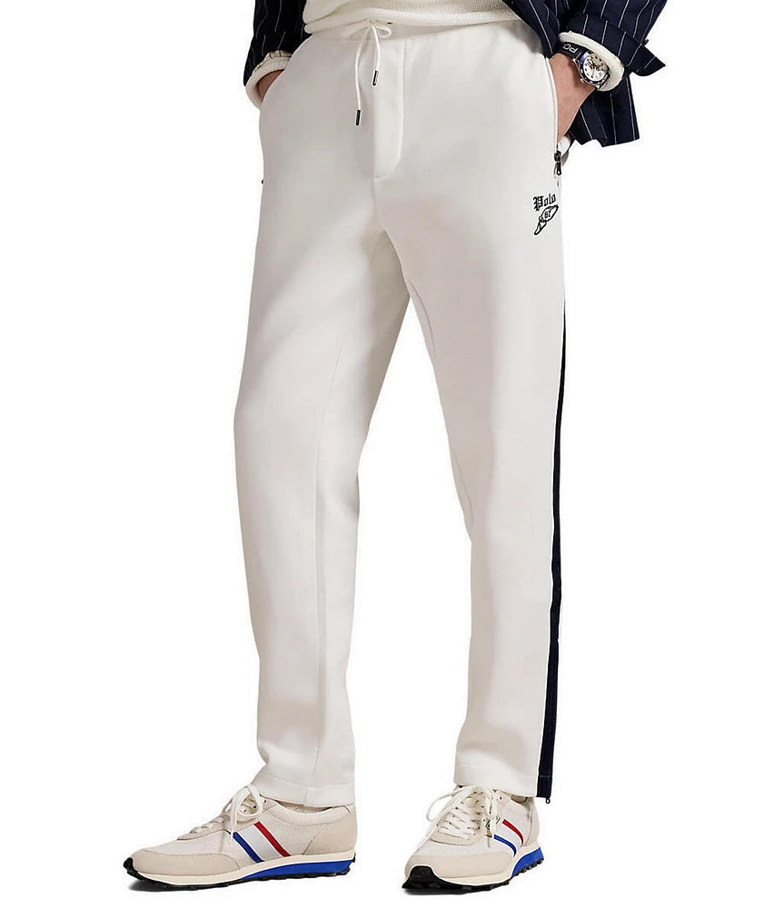 Polo Ralph Lauren Striped Double-Knit Mesh Track Pants